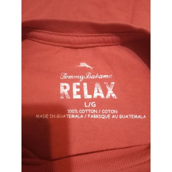 Tommy Bahama Relax Men's It's Always Wine O'clock Graphic T-Shirt Large L Coral - Picture 6 of 10